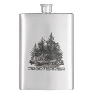 Jagdterrier hip flask