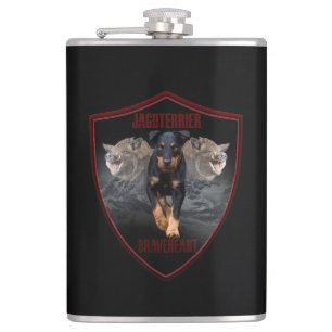 Jagdterrier hip flask