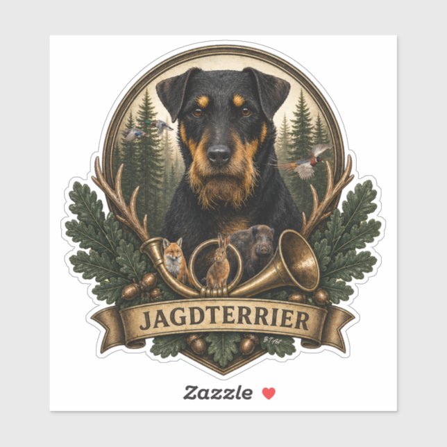 Jagdterrier ,  Hunting Logo (Sheet)