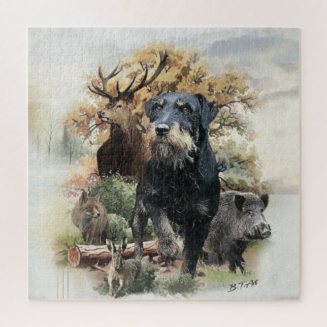 Jagdterrier  jigsaw puzzle (Vertical)
