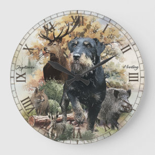 Jagdterrier large clock