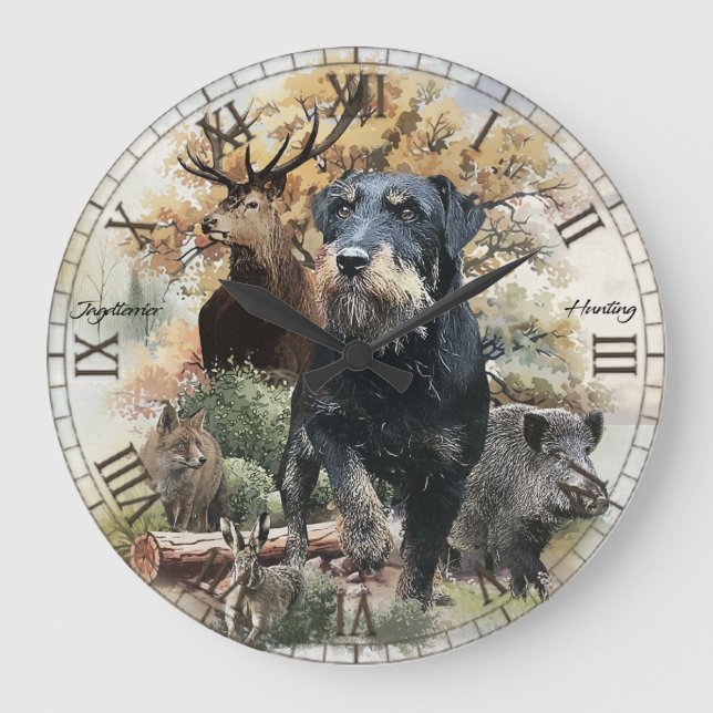 Jagdterrier  large clock (Front)