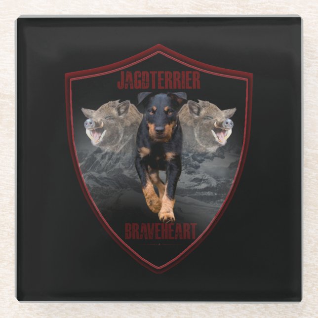 Jagdterrier Tapestry Poster Acrylic Print Keychain Glass Coaster (Front)