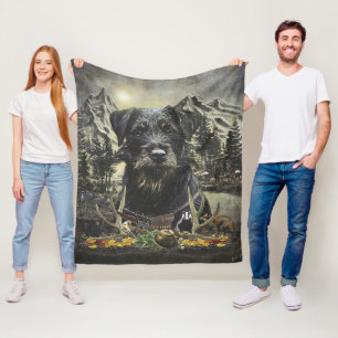Jagdterrier -  versatile hunting dog      fleece blanket
