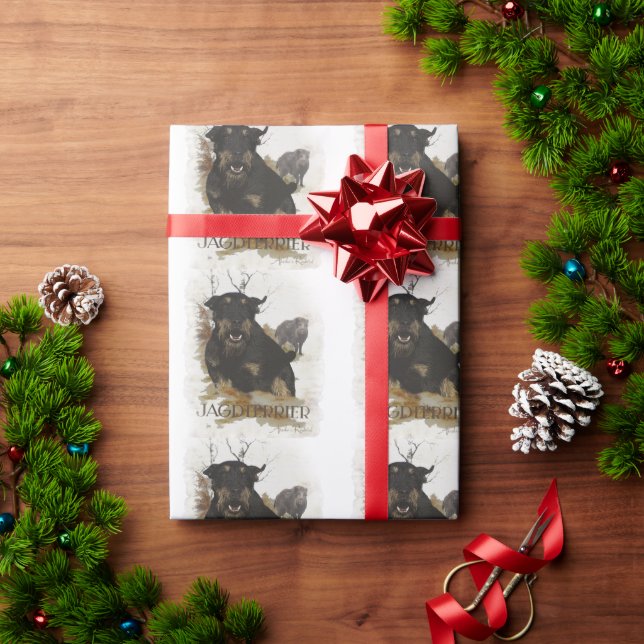 Jagdterrier  wrapping paper (Holiday Gift)