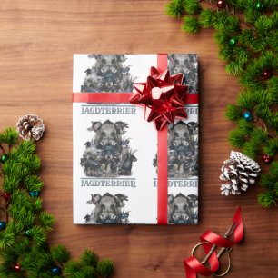 Jagdterrier wrapping paper