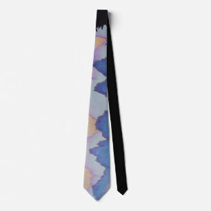jagged colour blocks original abstract zig zags tie