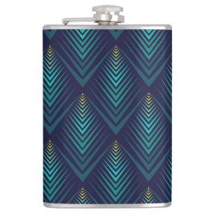 Jagged Edge: Dynamic Pattern Play Hip Flask