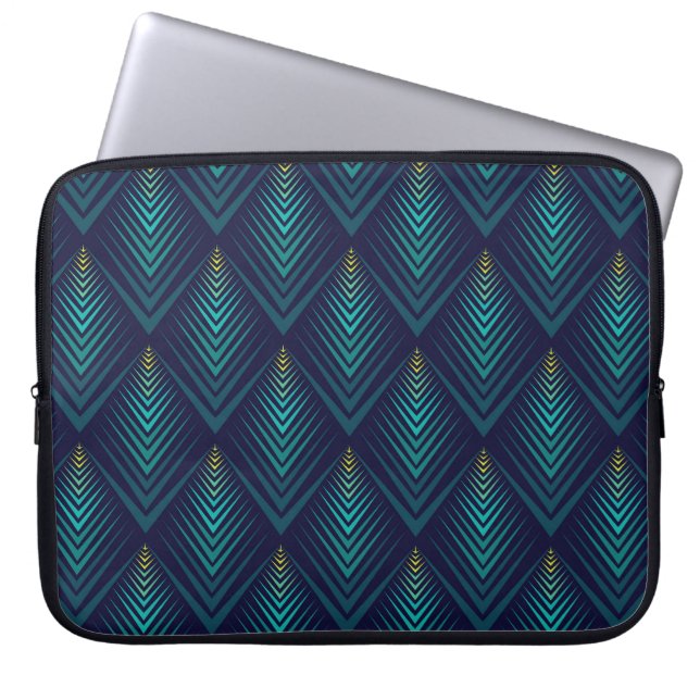 Jagged Edge: Dynamic Pattern Play Laptop Sleeve (Front)