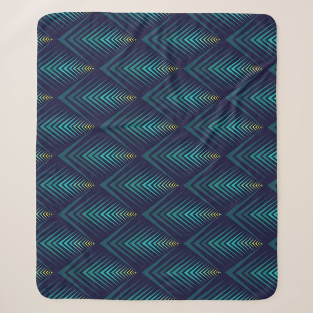 Jagged Edge: Dynamic Pattern Play Sherpa Blanket (Front)