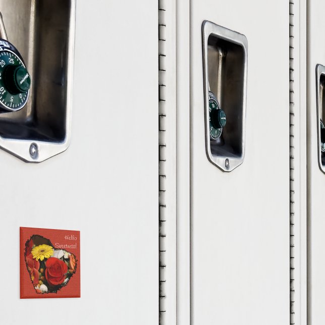 Jagged Edge Heart Bouquet Magnet (In Situ (Locker))
