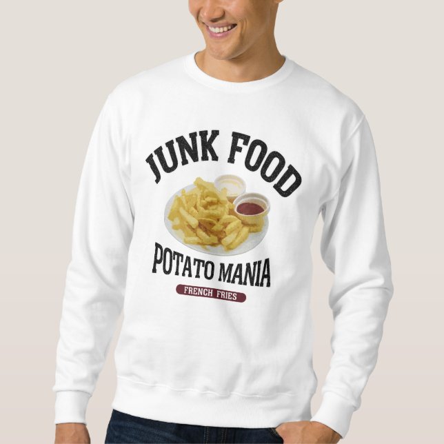 jagged fried potato (vintage style) sweatshirt (Front)