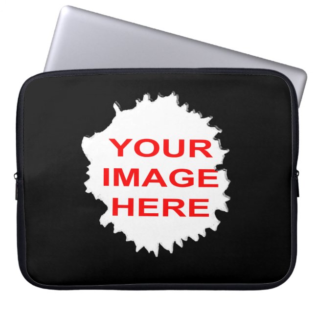 JAGGED HOLE TEMPLATE LAPTOP SLEEVE (Front)