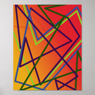 Jagged lines  poster