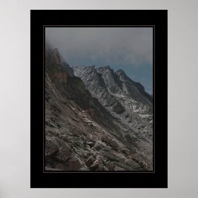 Jagged Longs Peak Trail (no text) Poster (Front)