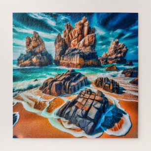 Jagged rock formation jigsaw puzzle