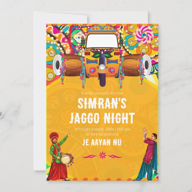 Jaggo invitations & Digital Jago invites (Front)