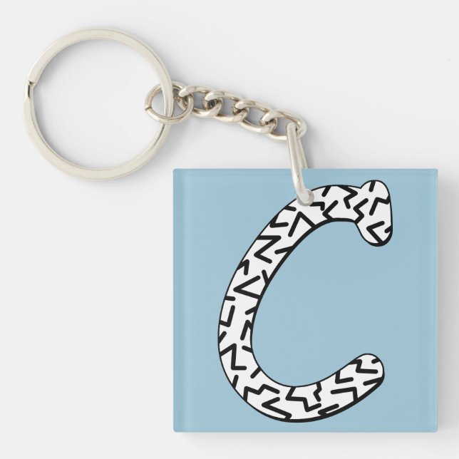 Jaggy C Key Ring (Front)