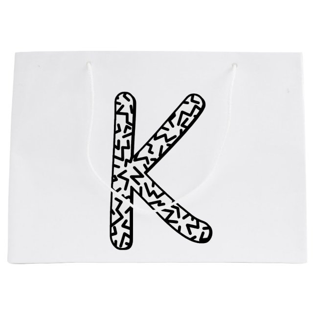Jaggy K Large Gift Bag (Front)