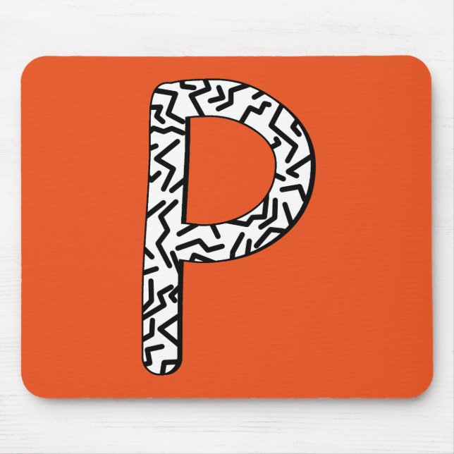 Jaggy P Mouse Pad (Front)