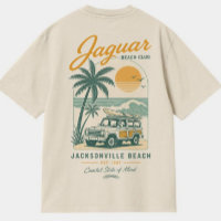 Jaguar Beach Club Jacksonville Florida RetrT-Shirt