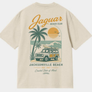 Jaguar Beach Club Jacksonville Florida RetrT-Shirt T-Shirt