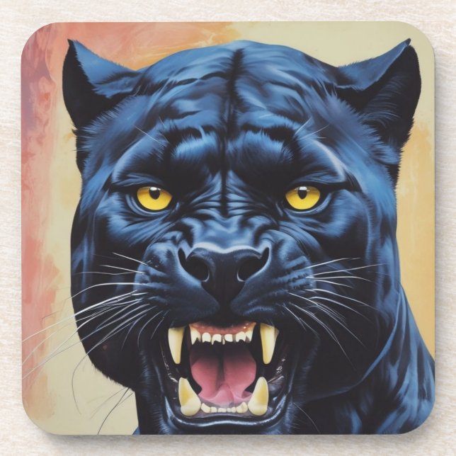 Jaguar - Black Panther  Coaster (Front)