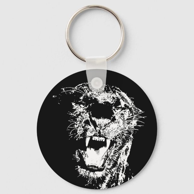 Jaguar - Black Panther Key Ring (Front)