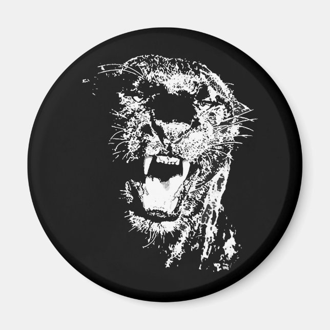 Jaguar - Black Panther Magnet (Front)