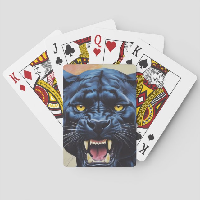 Jaguar - Black Panther  Playing Cards (Back)