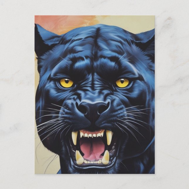 Jaguar - Black Panther  Postcard (Front)