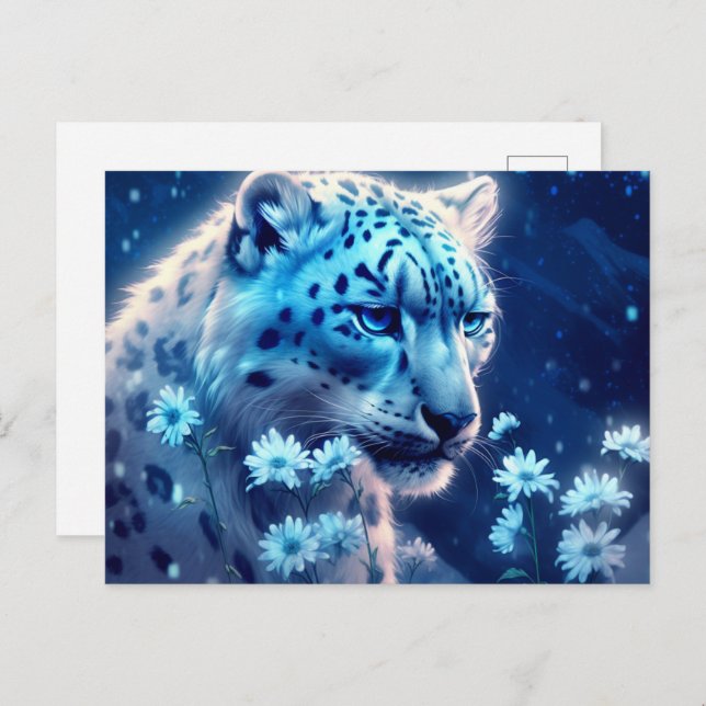 Jaguar Blue Light Postcard (Front/Back)