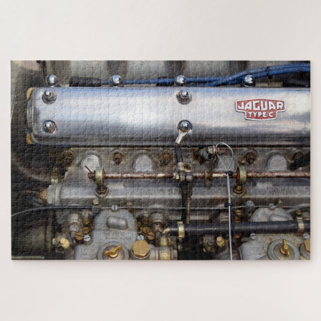 Jaguar C Type motor. Jigsaw Puzzle (Horizontal)