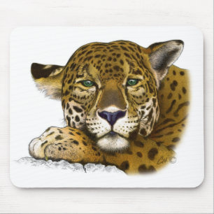 Jaguar coloured mouse pad