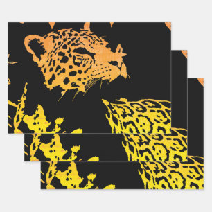 Jaguar Contemporary Wrapping Paper Sheet