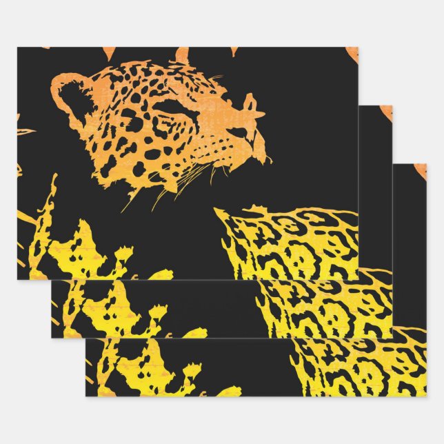 Jaguar Contemporary Wrapping Paper Sheet (Set)