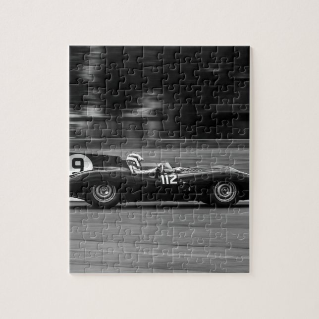 Jaguar D Type at Flywheel Festival Jigsaw Puzzle (Vertical)
