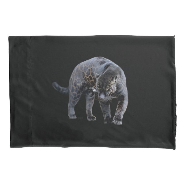 Jaguar Diablo black pillowcase (Front)