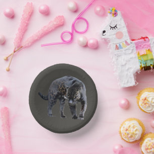 Jaguar Diablo gray paper bowls Plate