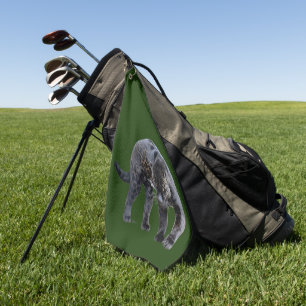 Jaguar Diablo green golf towel