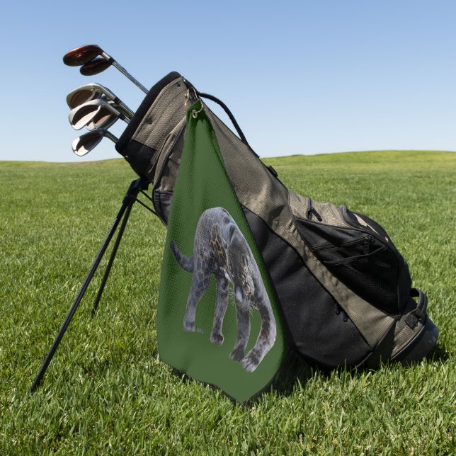 Jaguar Diablo green golf towel (Green)