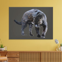 Jaguar Diablo grey canvas print