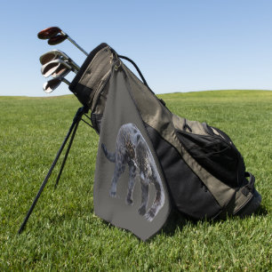 Jaguar Diablo grey golf towel