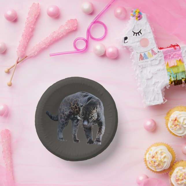 Jaguar Diablo grey paper bowls Plate (Party)