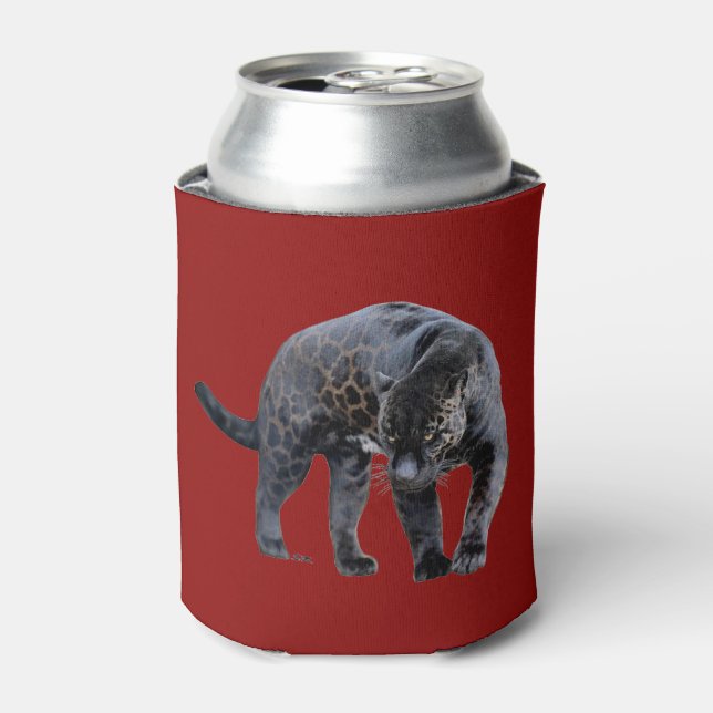 Jaguar Diablo red can cooler (Can Front)
