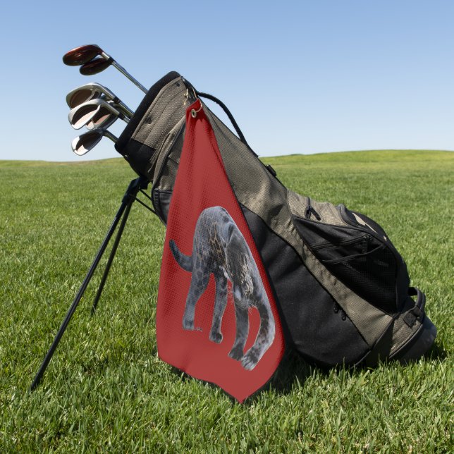 Jaguar Diablo red golf towel (Green)