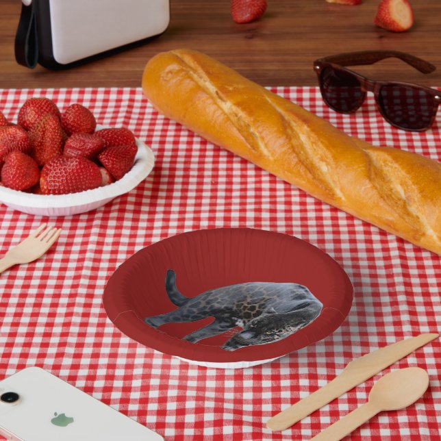 Jaguar Diablo red paper bowls Plate (Picnic)
