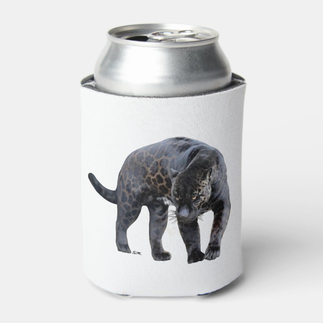 Jaguar Diablo white can cooler 2-side (Can Front)
