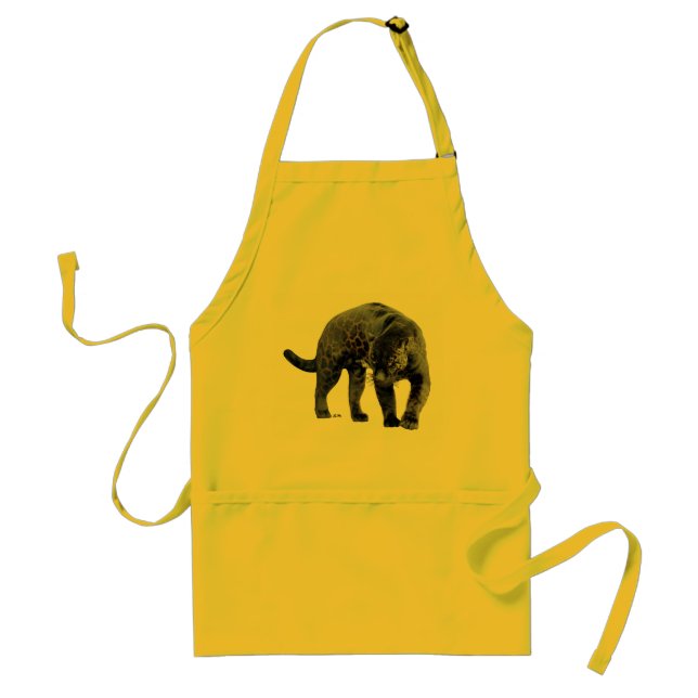 Jaguar Diablo yellow chef apron (Front)
