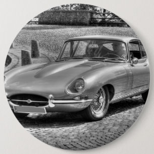 Jaguar E-Type 6 Cm Round Badge